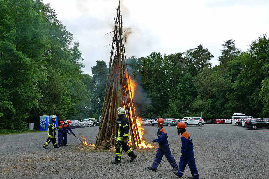 Entzünden des Johannifeuerrs